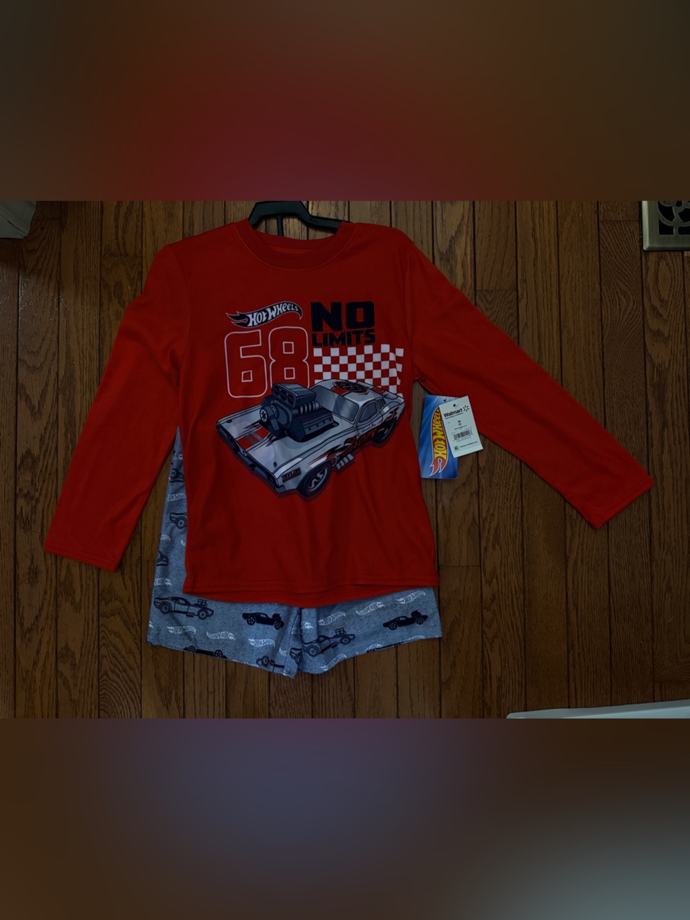 NWT Boys Sz Medium (8) PJ Shorts Set *Long Sleeve*